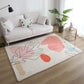 Multi Colored Nordic Rug Polyster Hand Printed Area Carpet Non-Slip Backing Machine Washable Indoor Rug for Living Room Rose Pink Clearhalo 'Area Rug' 'Rug' 2464032