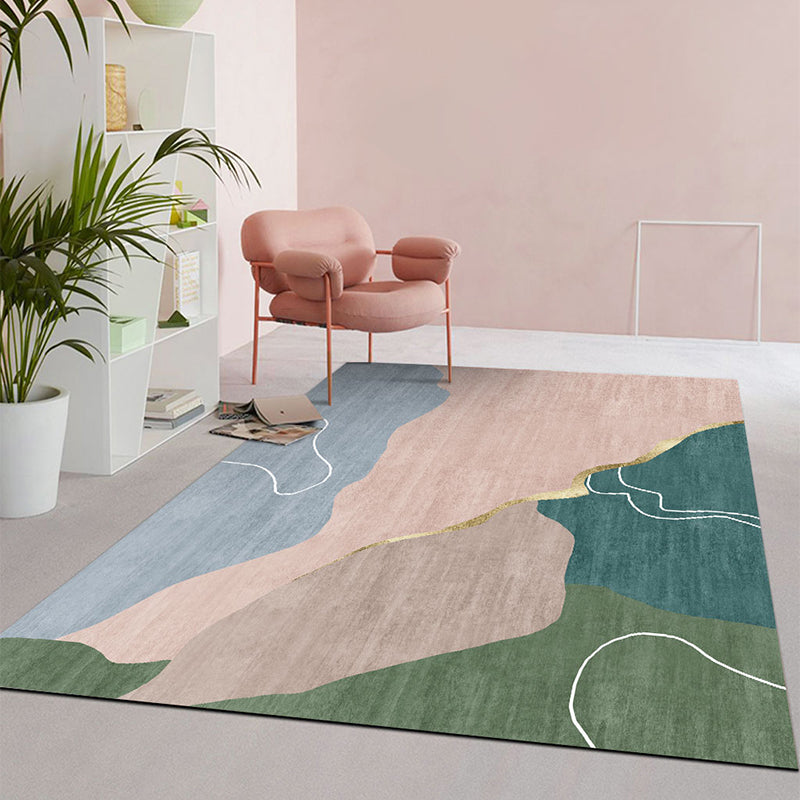Multi Color Simple Rug Polypropylene Color Block Area Carpet Anti-Slip Backing Stain-Resistant Indoor Rug for Room Clearhalo 'Area Rug' 'Rug' 2464060