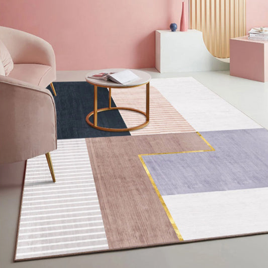 Multi Color Simple Rug Polypropylene Color Block Area Carpet Anti-Slip Backing Stain-Resistant Indoor Rug for Room Clearhalo 'Area Rug' 'Rug' 2464066