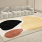 Nordic Color Block Rug Multi Colored Super Fiber Area Carpet Non-Slip Backing Pet Friendly Indoor Rug for Room Clearhalo 'Area Rug' 'Rug' 2464082