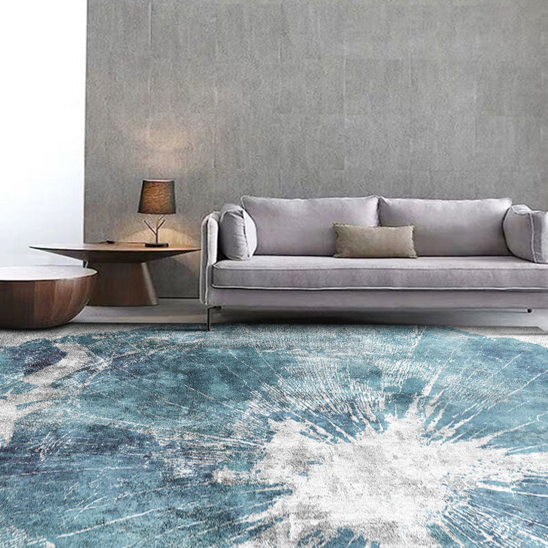 Scandinavian Abstract Printed Rug Multicolor Polypropylene Indoor Rug Anti-Slip Backing Pet Friendly Area Carpet for Living Room Green Clearhalo 'Area Rug' 'Rug' 2464116