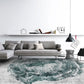 Scandinavian Abstract Printed Rug Multicolor Polypropylene Indoor Rug Anti-Slip Backing Pet Friendly Area Carpet for Living Room Dark Green Clearhalo 'Area Rug' 'Rug' 2464126
