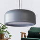 Drum Pendant Lamp Modern 1 Light Acrylic Grey/Coffee Hanging Ceiling Light for Living Room with Recessed Diffuser, 14"/19"/23.5" Wide Grey Clearhalo 'Ceiling Lights' 'Modern Pendants' 'Modern' 'Pendant Lights' 'Pendants' Lighting' 246417