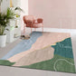Scandinavian Abstract Printed Rug Multicolor Synthetics Indoor Rug Pet Friendly Easy Care Washable Carpet for Room Nude Pink Clearhalo 'Area Rug' 'Rug' 2464171