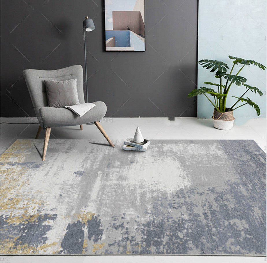 Trendy Geometric Print Rug Multi Color Synthetics Area Carpet Pet Friendly Easy Care Indoor Rug for Decoration Gray-Yellow Clearhalo 'Area Rug' 'Rug' 2464265
