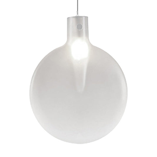 Sliver Ball Hanging Ceiling Light Nordic 1 Light Brown/Green/Yellow Glass Suspension Pendant for Living Room Clearhalo 'Ceiling Lights' 'Modern Pendants' 'Modern' 'Pendant Lights' 'Pendants' Lighting' 246427