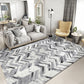 Novelty Abstract Print Rug Multi Color Polyster Area Carpet Anti-Slip Backing Pet Friendly Easy Care Indoor Rug for Living Room Silver Gray 5'3" x 7'7" Clearhalo 'Area Rug' 'Rug' 2464285