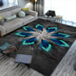 Relaxing Geometric Printed Rug Multi Colored Polyster Area Carpet Pet Friendly Easy Care Indoor Rug for Living Room Dark Gray-Black Clearhalo 'Area Rug' 'Rug' 2464310