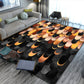 Relaxing Geometric Printed Rug Multi Colored Polyster Area Carpet Pet Friendly Easy Care Indoor Rug for Living Room Yellow-Red Clearhalo 'Area Rug' 'Rug' 2464311