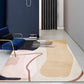 Novelty Geometric Printed Rug Multi Colored Synthetics Area Carpet Non-Slip Backing Stain-Resistant Indoor Rug for Parlor Pink-Yellow Clearhalo 'Area Rug' 'Rug' 2464329