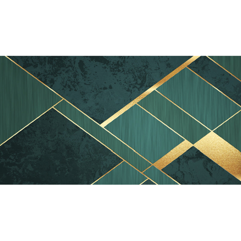 Multicolor Glam Rug Cotton Blend Geometric Printed Area Carpet Non-Slip Backing Stain-Resistant Indoor Rug for Living Room Green Clearhalo 'Area Rug' 'Rug' 2464403