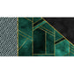 Multicolor Glam Rug Cotton Blend Geometric Printed Area Carpet Non-Slip Backing Stain-Resistant Indoor Rug for Living Room Blackish Green Clearhalo 'Area Rug' 'Rug' 2464405