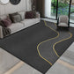 Simplicity Geometric Print Rug Multi-Color Cotton Blend Area Carpet Non-Slip Backing Pet Friendly Indoor Rug for Parlor Dark Gray Clearhalo 'Area Rug' 'Rug' 2464429