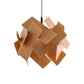 Acrylic Flower Shape Pendant Lamp Modern Nordic Style 1 Light Red/Blue/Light Wood Hanging Ceiling Light Clearhalo 'Ceiling Lights' 'Modern Pendants' 'Modern' 'Pendant Lights' 'Pendants' Lighting' 246502