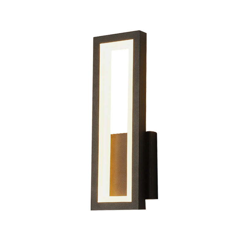 Modern Rectangular Wall Mounted Light Acrylic LED Bedside Sconce Lighting Fixture Clearhalo 'Cast Iron' 'Glass' 'Industrial' 'Modern wall lights' 'Modern' 'Tiffany' 'Traditional wall lights' 'Wall Lamps & Sconces' 'Wall Lights' Lighting' 2465063