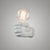 Single Resin Wall Lamp Fixture Artistic Fist Shaped Corridor Wall Sconce Lighting White Clearhalo 'Industrial wall lights' 'Industrial' 'Middle century wall lights' 'Tiffany' 'Wall Lamps & Sconces' 'Wall Lights' Lighting' 2465138