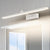 Minimalist LED Bath Light Linear Rotatable Vanity Wall Sconce with Acrylic Shade White Clearhalo 'Modern wall lights' 'Modern' 'Vanity Lights' 'Wall Lights' Lighting' 2465178