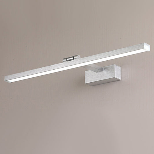 Metal Linear Vanity Mirror Light Simplicity LED Rotatable Wall Sconce Lighting for Bath Clearhalo 'Cast Iron' 'Glass' 'Industrial' 'Modern wall lights' 'Modern' 'Tiffany' 'Traditional wall lights' 'Vanity Lights' 'Wall Lights' Lighting' 2465213