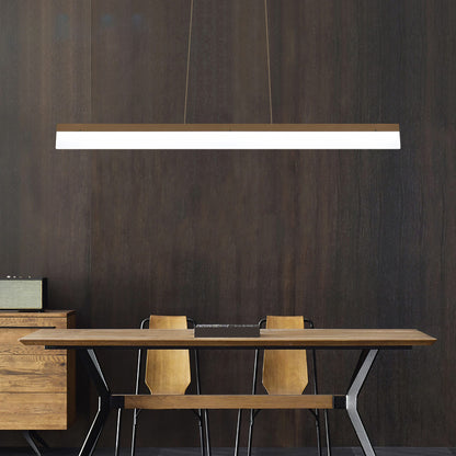 Acrylic Bar Shaped Island Light Fixture Modernist LED Coffee Suspension Lamp for Restaurant Coffee Clearhalo 'Ceiling Lights' 'Island Lights' Lighting' 2465261