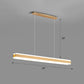 Linear Acrylic Hanging Light Fixture Minimalistic LED Island Pendant for Dining Room Clearhalo 'Ceiling Lights' 'Island Lights' Lighting' 2465295