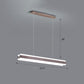 Linear Acrylic Hanging Light Fixture Minimalistic LED Island Pendant for Dining Room Clearhalo 'Ceiling Lights' 'Island Lights' Lighting' 2465298