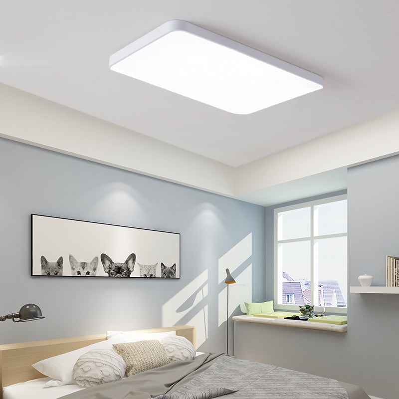 Simplicity Ultrathin Flush Ceiling Light Fixture Acrylic LED Conference Room Flushmount Lighting Clearhalo 'Ceiling Lights' 'Close To Ceiling Lights' 'Close to ceiling' 'Flush mount' Lighting' 2465363