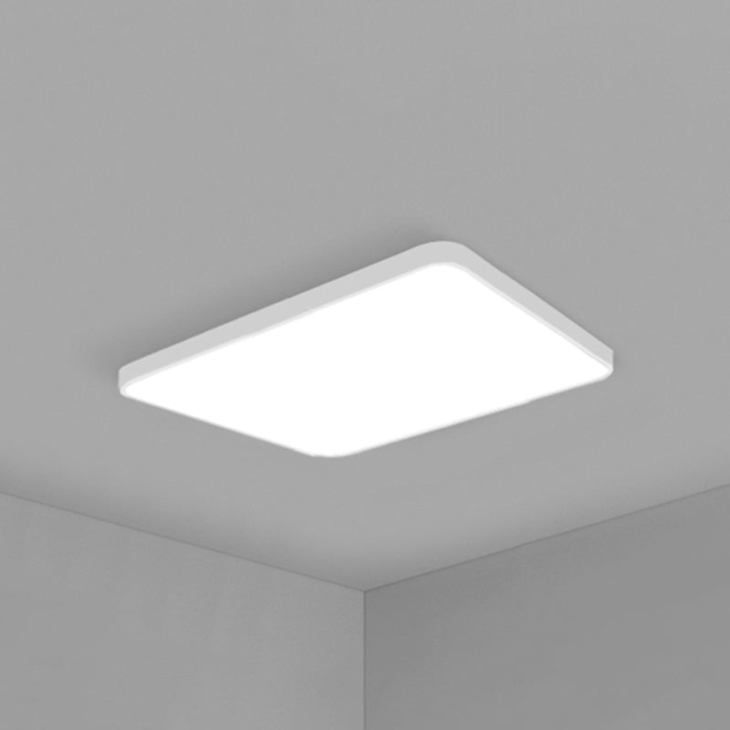 Simplicity Ultrathin Flush Ceiling Light Fixture Acrylic LED Conference Room Flushmount Lighting White 35.5" Clearhalo 'Ceiling Lights' 'Close To Ceiling Lights' 'Close to ceiling' 'Flush mount' Lighting' 2465368