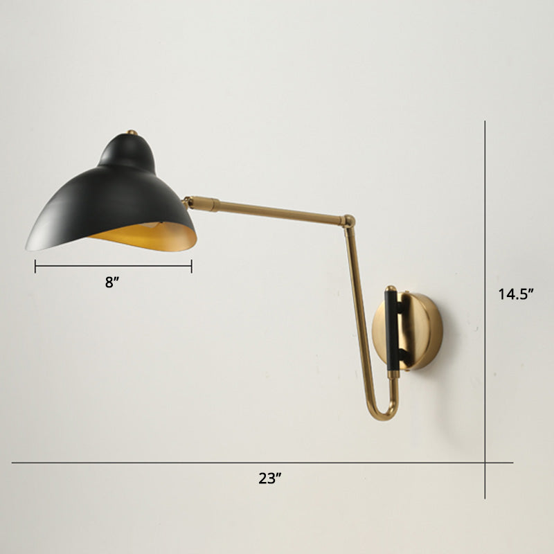 Postmodern Duckbill Reading Light Metal Single Bedroom Sconce Lighting with Adjustable Joint Clearhalo 'Cast Iron' 'Glass' 'Industrial' 'Modern wall lights' 'Modern' 'Tiffany' 'Traditional wall lights' 'Wall Lamps & Sconces' 'Wall Lights' Lighting' 2465420