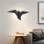 Origami Bird Shaped Metal Sconce Lamp Artistic LED Wall Mounted Light for Living Room Black Clearhalo 'Art deco wall lights' 'Cast Iron' 'Glass' 'Industrial wall lights' 'Industrial' 'Middle century wall lights' 'Modern' 'Rustic wall lights' 'Tiffany' 'Traditional wall lights' 'Wall Lamps & Sconces' 'Wall Lights' Lighting' 2465451