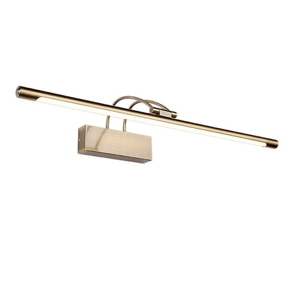 Tubular Vanity Wall Light Fixture Simplicity Acrylic Bathroom LED Sconce Lighting Bronze Clearhalo 'Cast Iron' 'Glass' 'Industrial' 'Modern wall lights' 'Modern' 'Tiffany' 'Traditional wall lights' 'Vanity Lights' 'Wall Lights' Lighting' 2465486