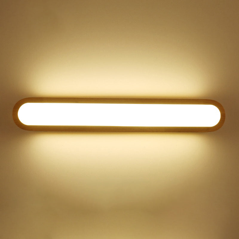Oblong Flush Wall Sconce Simplicity LED Wall Mounted Light with Acrylic Diffuser for Aisle Clearhalo 'Modern wall lights' 'Modern' 'Wall Lamps & Sconces' 'Wall Lights' Lighting' 2465694