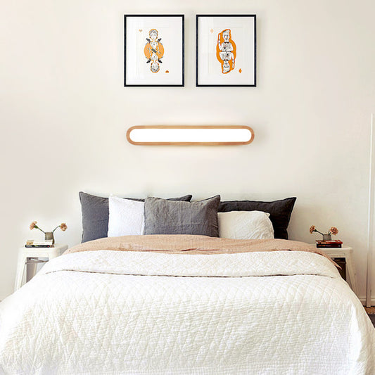 Oblong Flush Wall Sconce Simplicity LED Wall Mounted Light with Acrylic Diffuser for Aisle Clearhalo 'Modern wall lights' 'Modern' 'Wall Lamps & Sconces' 'Wall Lights' Lighting' 2465696