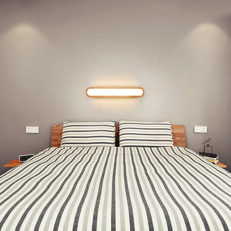 Oblong Flush Wall Sconce Simplicity LED Wall Mounted Light with Acrylic Diffuser for Aisle Clearhalo 'Modern wall lights' 'Modern' 'Wall Lamps & Sconces' 'Wall Lights' Lighting' 2465700