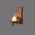 Brown Geometric Wall Light Sconce Rustic Wooden 1-Light Restaurant Wall Mounted Light Brown Rectangle Clearhalo 'Art deco wall lights' 'Cast Iron' 'Glass' 'Industrial wall lights' 'Industrial' 'Middle century wall lights' 'Modern' 'Rustic wall lights' 'Tiffany' 'Traditional wall lights' 'Wall Lamps & Sconces' 'Wall Lights' Lighting' 2465866