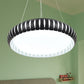 Modern Round Ceiling Pendant Light Metal LED Gold/Black/White Hanging Lamp in Warm/White/Natural Light, 18"/22" Wide Clearhalo 'Ceiling Lights' 'Modern Pendants' 'Modern' 'Pendant Lights' 'Pendants' Lighting' 246589