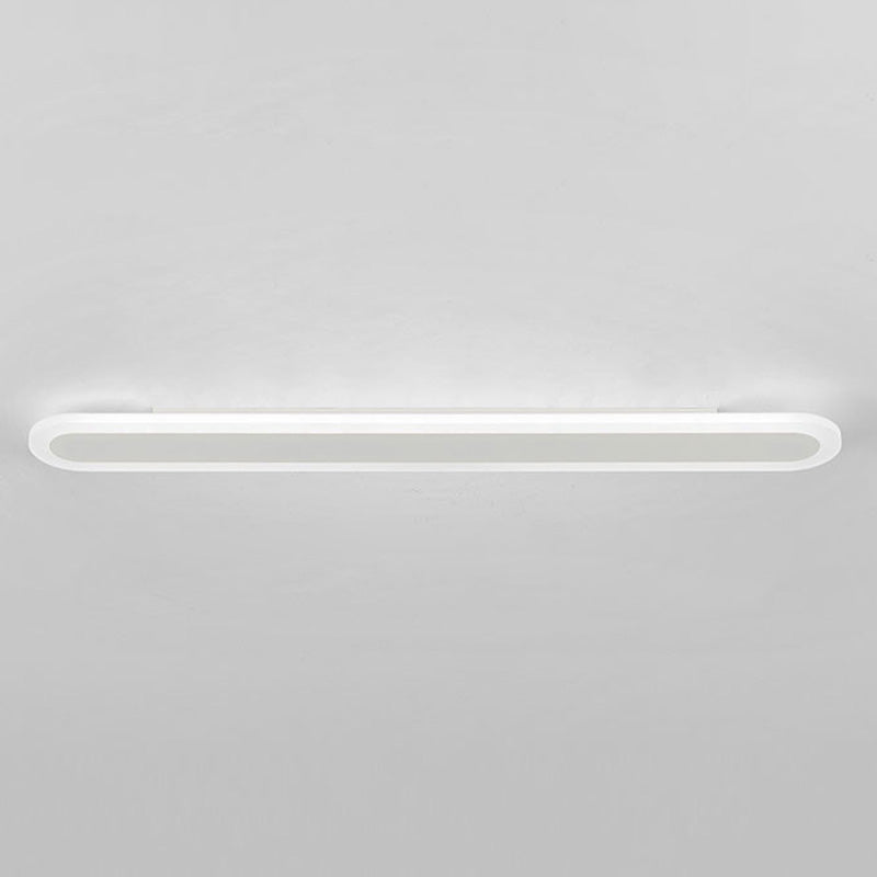 Acrylic Bar Shaped Wall Lighting Nordic Style LED Surface Wall Sconce for Corridor White 31.5" Clearhalo 'Modern wall lights' 'Modern' 'Wall Lamps & Sconces' 'Wall Lights' Lighting' 2466040