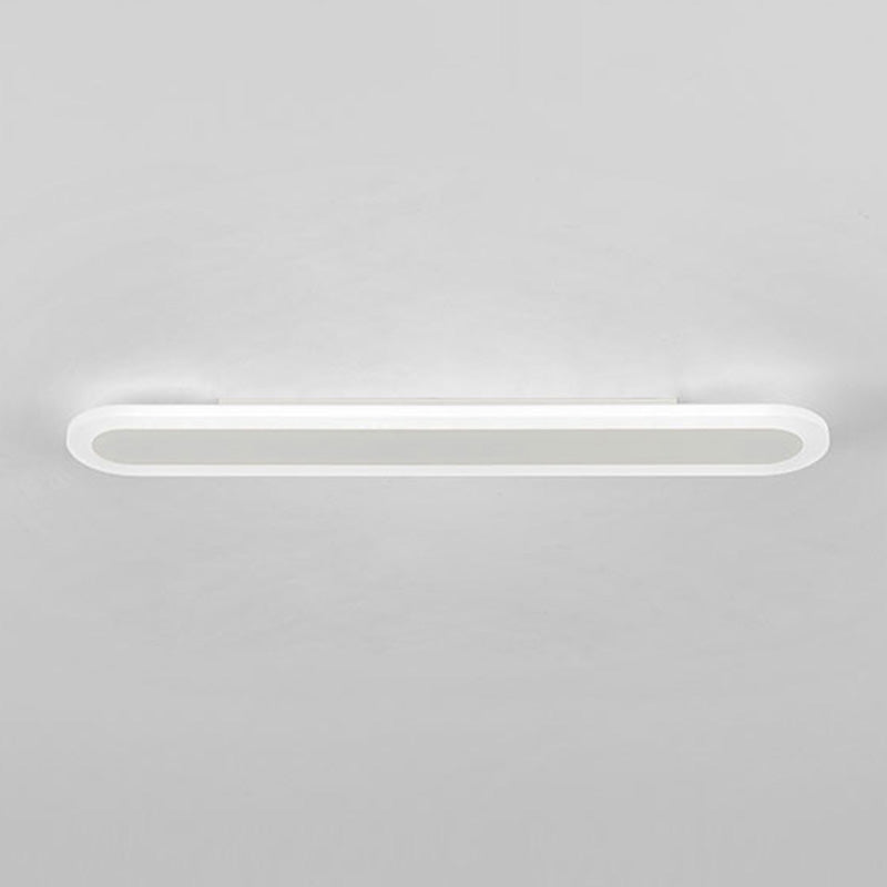 Acrylic Bar Shaped Wall Lighting Nordic Style LED Surface Wall Sconce for Corridor White 23.5" Clearhalo 'Modern wall lights' 'Modern' 'Wall Lamps & Sconces' 'Wall Lights' Lighting' 2466047