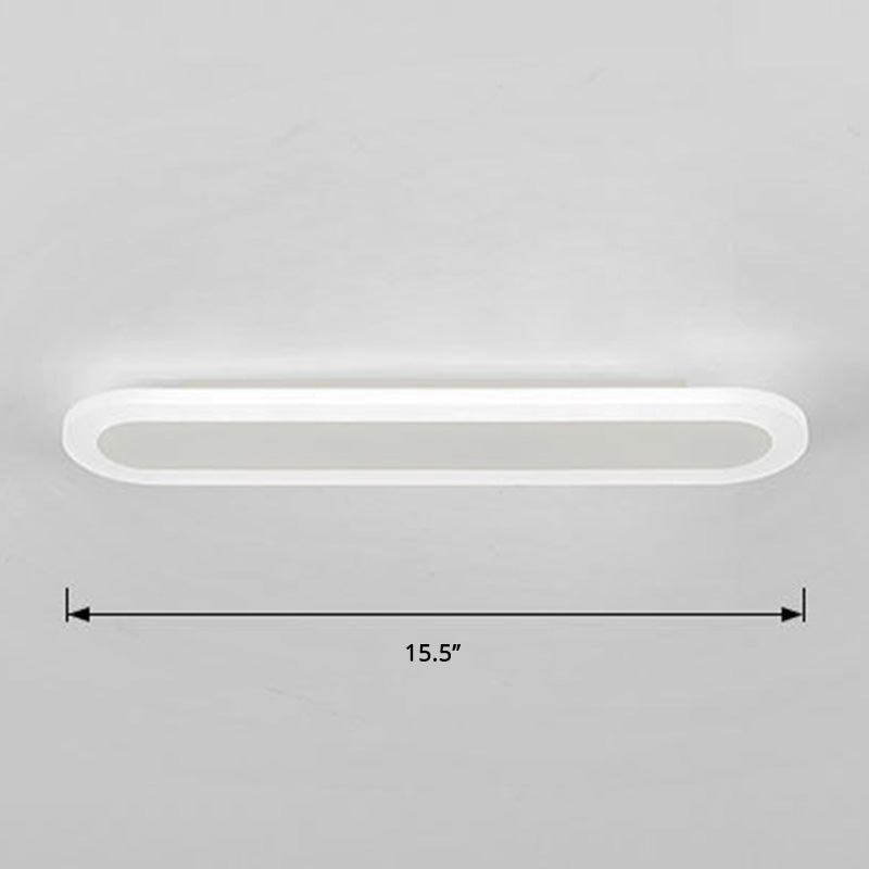 Acrylic Bar Shaped Wall Lighting Nordic Style LED Surface Wall Sconce for Corridor Clearhalo 'Modern wall lights' 'Modern' 'Wall Lamps & Sconces' 'Wall Lights' Lighting' 2466048