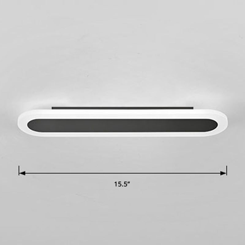 Acrylic Bar Shaped Wall Lighting Nordic Style LED Surface Wall Sconce for Corridor Clearhalo 'Modern wall lights' 'Modern' 'Wall Lamps & Sconces' 'Wall Lights' Lighting' 2466050