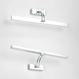 Stainless Steel Stick Vanity Light Fixture Contemporary White LED Wall Mounted Lighting Clearhalo 'Cast Iron' 'Glass' 'Industrial' 'Modern wall lights' 'Modern' 'Tiffany' 'Traditional wall lights' 'Vanity Lights' 'Wall Lights' Lighting' 2466151
