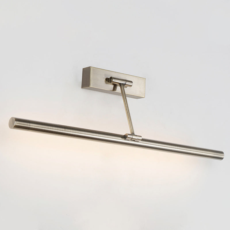 Tube LED Picture Light Minimalist Metal Bathroom Vanity Sconce Light with Swing Arm Clearhalo 'Cast Iron' 'Glass' 'Industrial' 'Modern wall lights' 'Modern' 'Tiffany' 'Traditional wall lights' 'Vanity Lights' 'Wall Lights' Lighting' 2466175