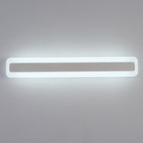 Ultrathin Bar Shaped Flush Wall Sconce Minimalist Acrylic White LED Vanity Light Fixture Clearhalo 'Cast Iron' 'Glass' 'Industrial' 'Modern wall lights' 'Modern' 'Tiffany' 'Traditional wall lights' 'Vanity Lights' 'Wall Lights' Lighting' 2466179