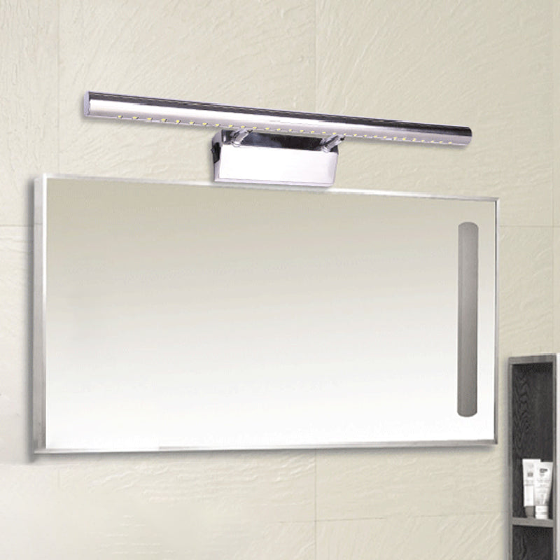 Tube Bathroom Vanity Lighting Fixture Stainless Steel Minimalist LED Wall Light Sconce Clearhalo 'Modern wall lights' 'Modern' 'Vanity Lights' 'Wall Lights' Lighting' 2466655