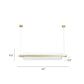 Nordic Linear Island Lamp Acrylic Dining Room LED Pendant Lighting Fixture in Gold Clearhalo 'Ceiling Lights' 'Island Lights' Lighting' 2466776