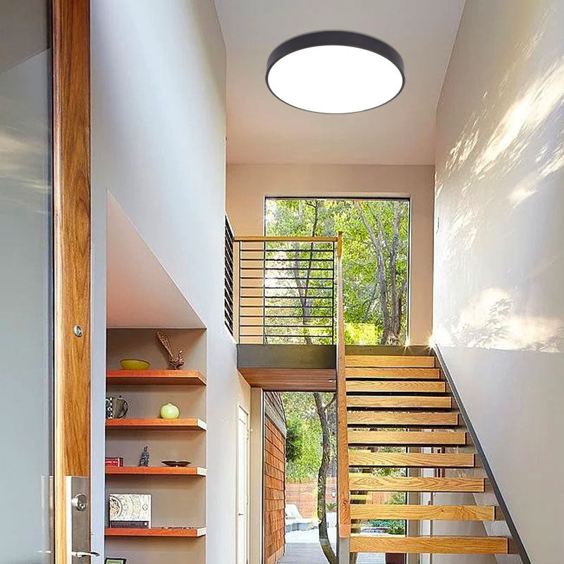 Round Corridor LED Flush Light Fixture Metal Nordic Ceiling Lighting ...