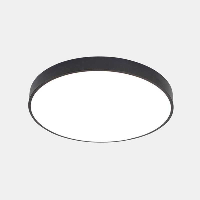 Round Corridor LED Flush Light Fixture Metal Nordic Ceiling Lighting with Acrylic Diffuser Clearhalo 'Ceiling Lights' 'Close To Ceiling Lights' 'Close to ceiling' 'Flush mount' Lighting' 2466848