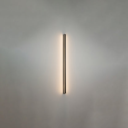 Linear Flush Mount Wall Sconce Simplicity Metal Hallway LED Wall Mount Light in Black Black 23.5" Clearhalo 'Cast Iron' 'Glass' 'Industrial' 'Modern wall lights' 'Modern' 'Tiffany' 'Traditional wall lights' 'Wall Lamps & Sconces' 'Wall Lights' Lighting' 2466915