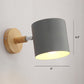 Rotatable Shade Metal Wall Mounted Reading Light Macaron Style 1-Light Wall Lamp for Bedroom Clearhalo 'Wall Lamps & Sconces' 'Wall Lights' Lighting' 2466997