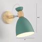 Rotatable Shade Metal Wall Mounted Reading Light Macaron Style 1-Light Wall Lamp for Bedroom Clearhalo 'Wall Lamps & Sconces' 'Wall Lights' Lighting' 2466999