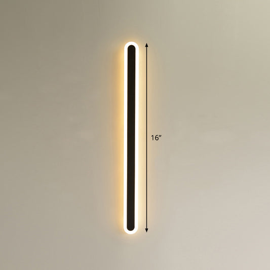 Elliptical Acrylic Flush Mount Wall Sconce Simplicity LED Wall Mount Lighting for Aisle Clearhalo 'Cast Iron' 'Glass' 'Industrial' 'Modern wall lights' 'Modern' 'Tiffany' 'Traditional wall lights' 'Wall Lamps & Sconces' 'Wall Lights' Lighting' 2467062